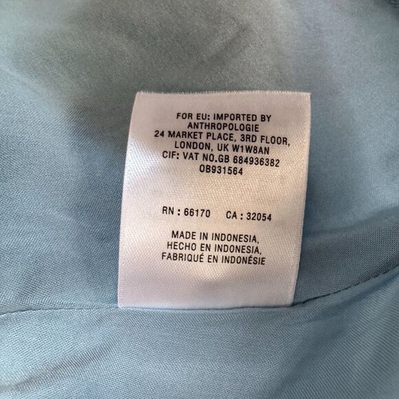 Anthropologie Maeve Linen Blend Stripe Floral Claudette Midi Skirt Size Size 14 - Picture 13 of 14